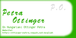 petra ottinger business card